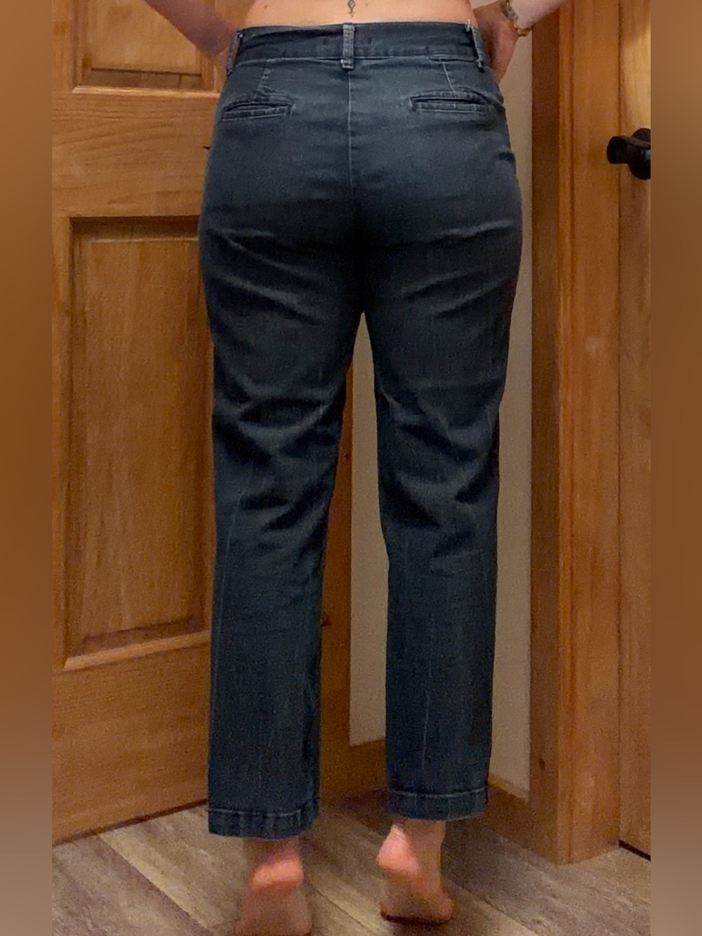 Men's Dark Blue Straight-Leg Jeans